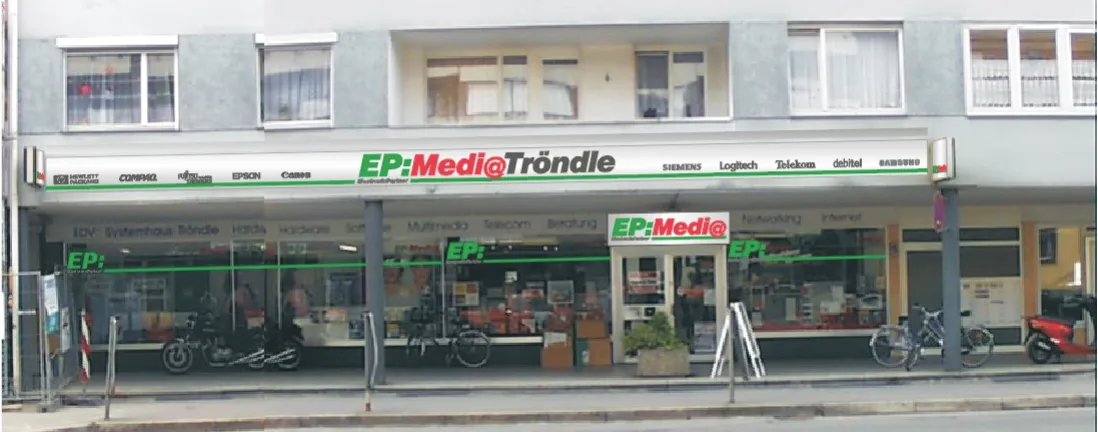 Außenansicht des Ladengeschäfts